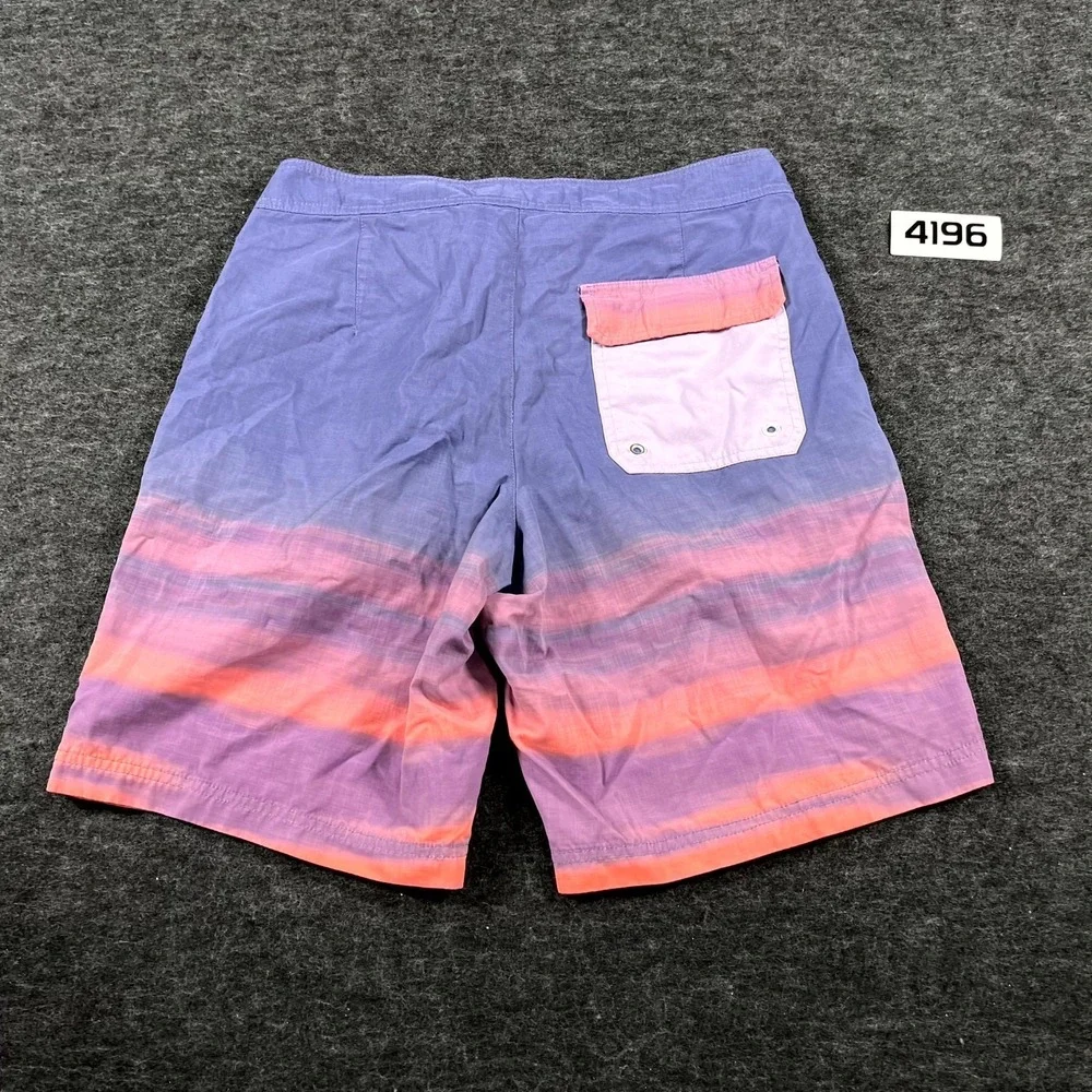 American Eagle Outfitters Board Shorts Men Small Multi Sunset Gradient Colorways